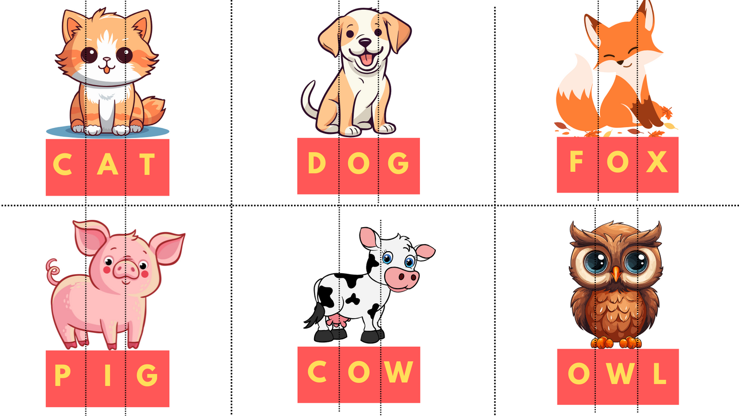 Animals Names Matching - mymatchmagic