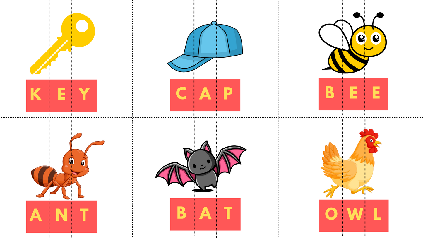 Animals Names Matching - mymatchmagic