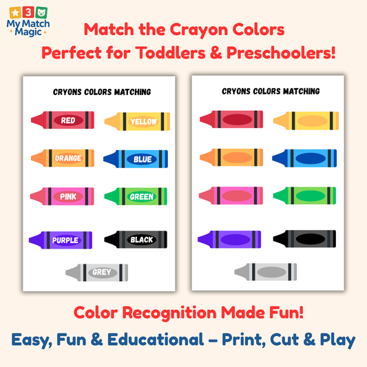 Cryons Colors Matching - mymatchmagic