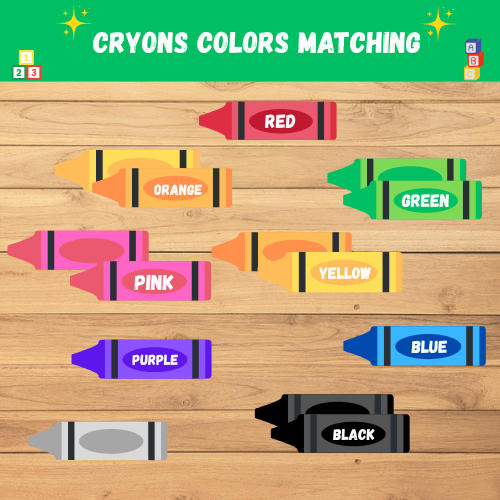 Cryons Colors Matching - mymatchmagic