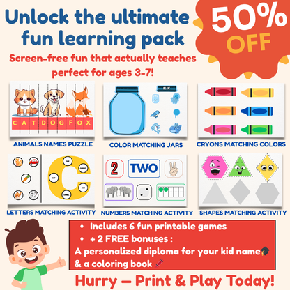 Ultimate Early Learning Bundle -mymatchmagic